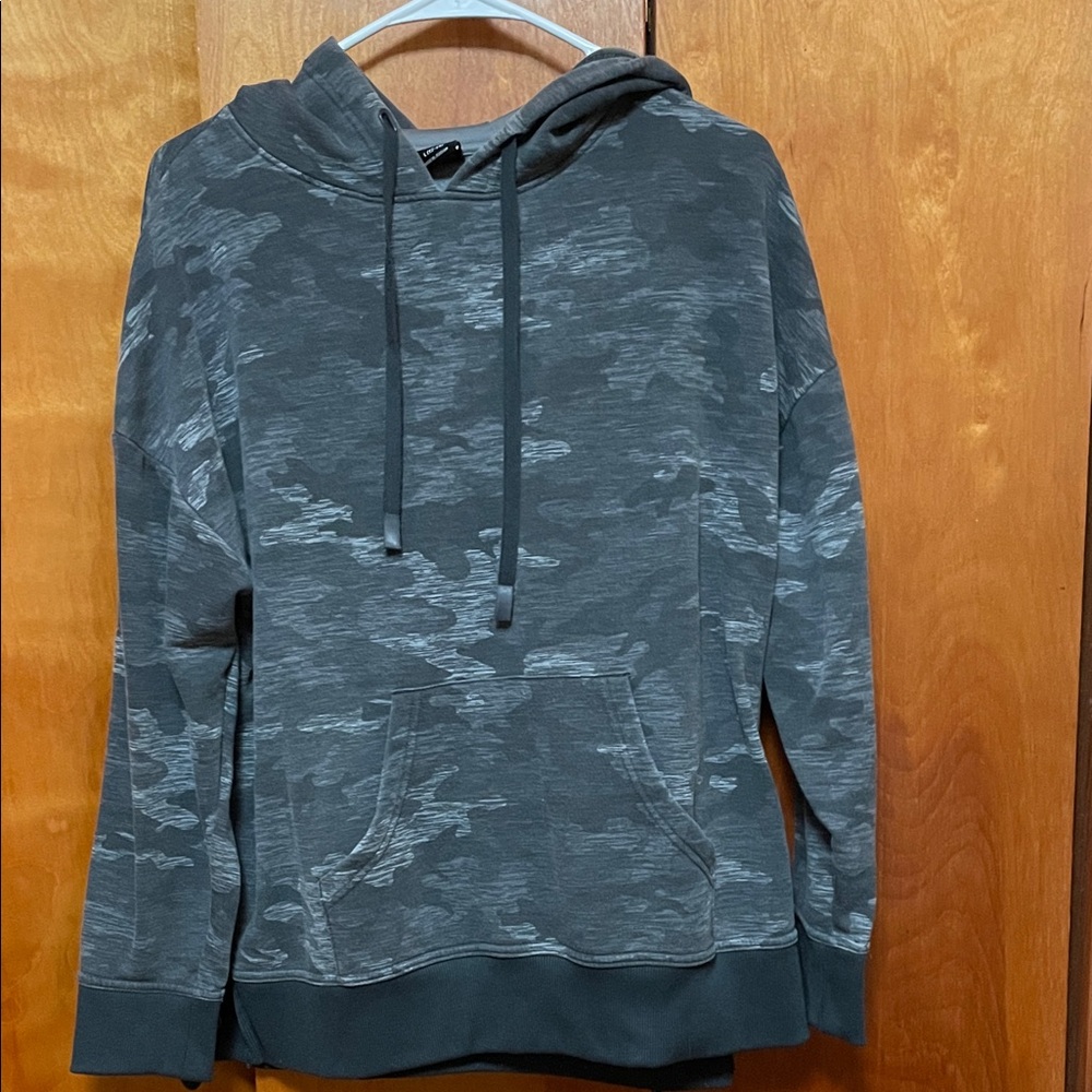 Athletic Works Women's Gray Camouflage Hoodie